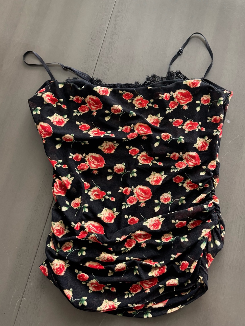 Vici Black Floral Top